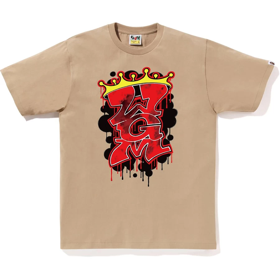 Bape Bape мъжка тениска с графити Wgm