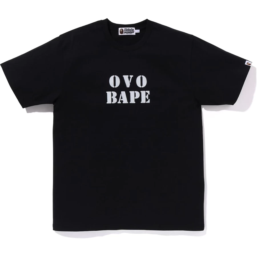 Bape Bape X Ovo Stencil Logo Tee Herre