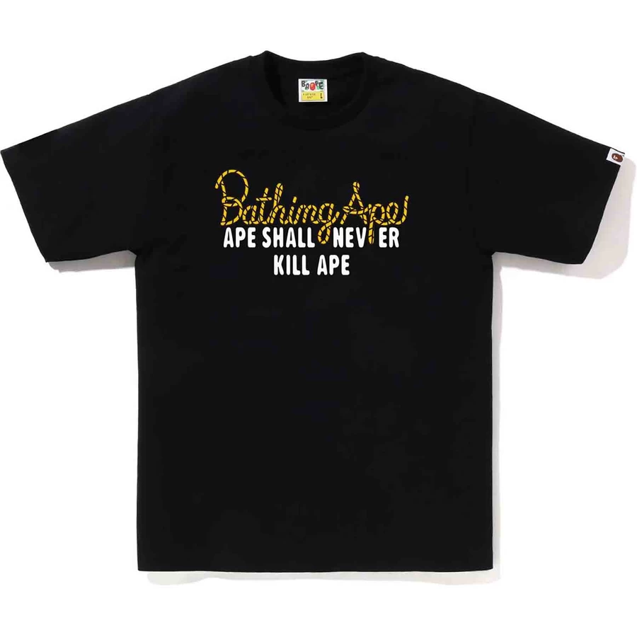 Bape Champion Logo Tee M C Hommes