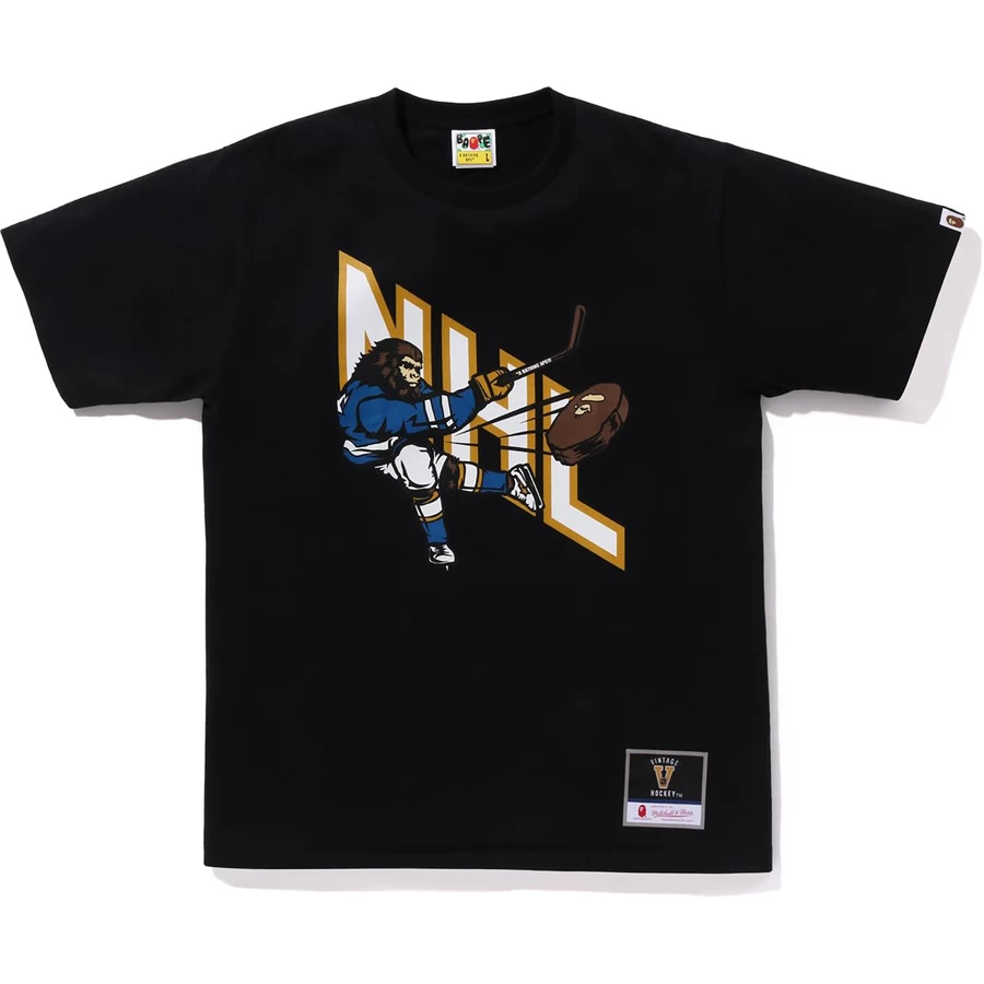 Bape Bape X Mitchell & Ness Nhl Hockey Grafisk T-shirt Herre