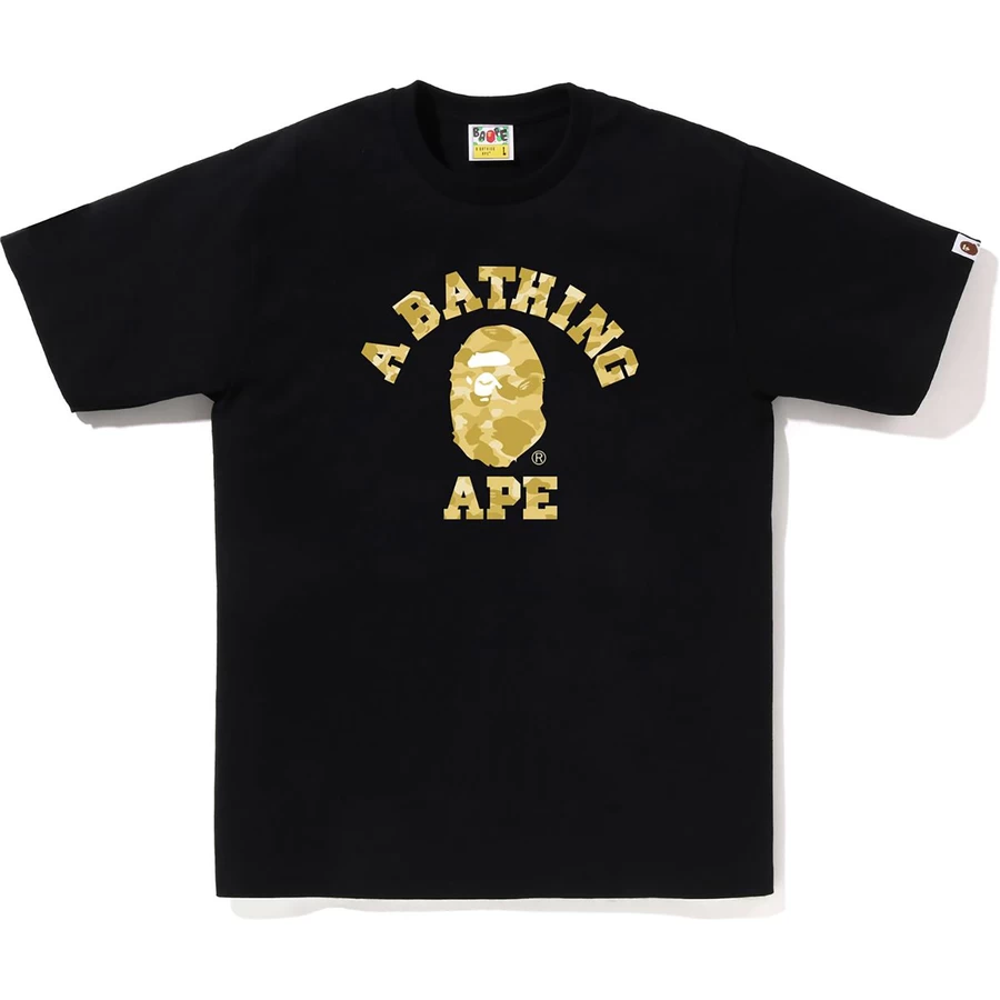 Bape Couleur Camo Collège Tee Hommes