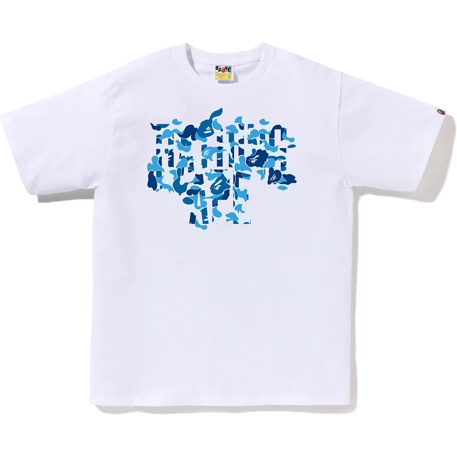 Bape Abc Camo Reconstruire Nyc Logo Tee Hommes