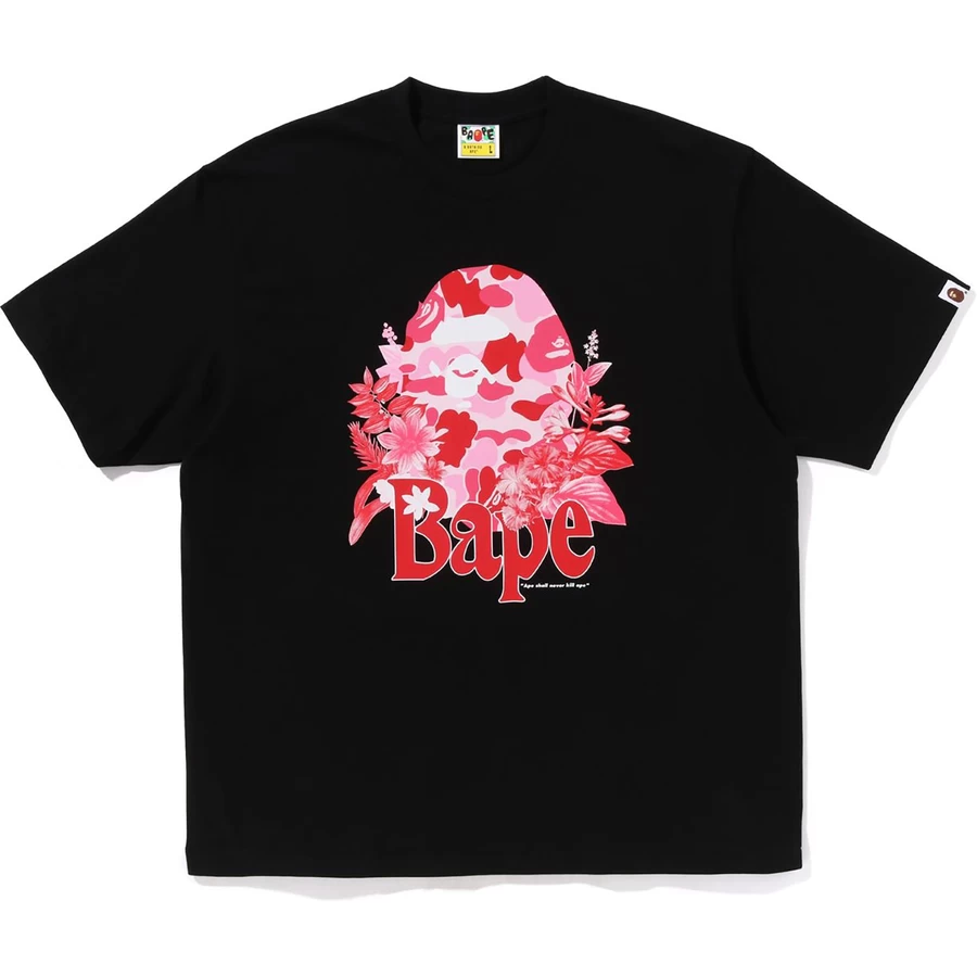 Bape FLORA BIG APE HEAD RELAXED FIT TEE MENS
