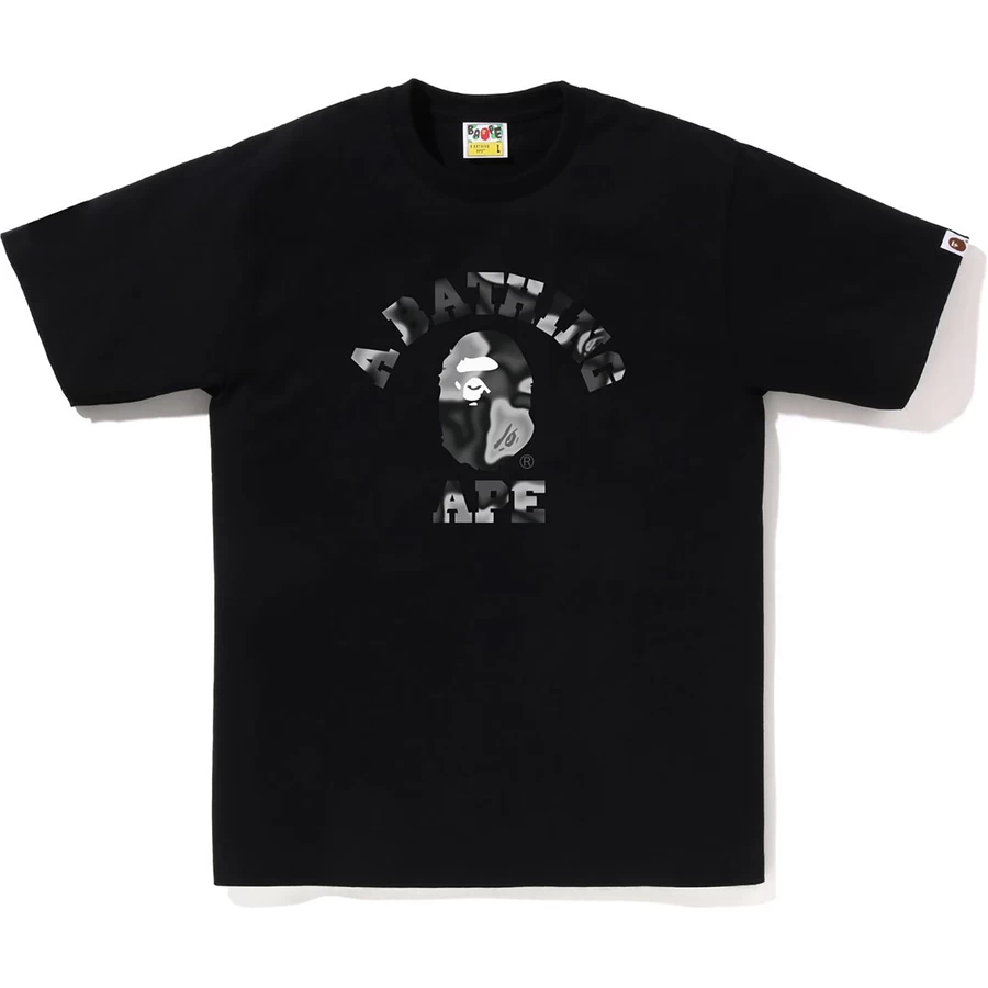 Bape Liquide Camo Collège Tee Hommes