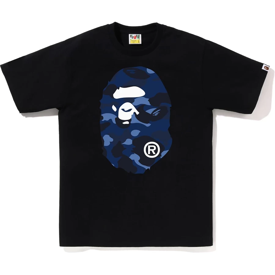 Bape COLOR CAMO BIG APE HEAD TEE MENS