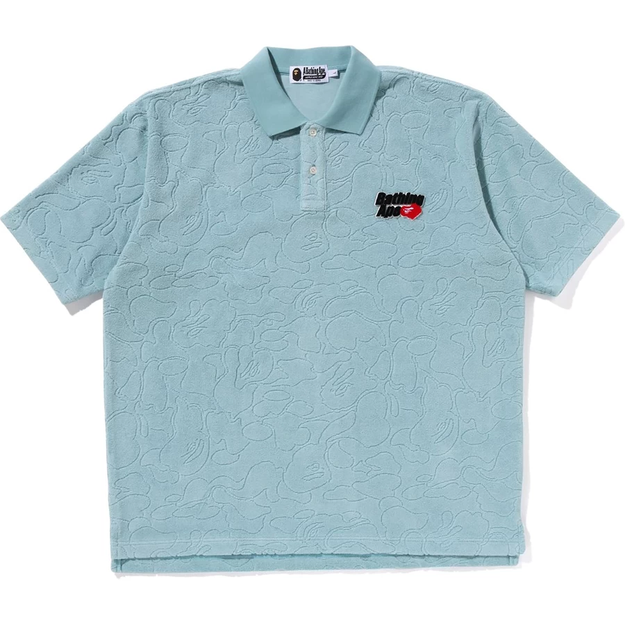 Bape Line Camo Frotté Handduk Ape Head One Point Polo Herr