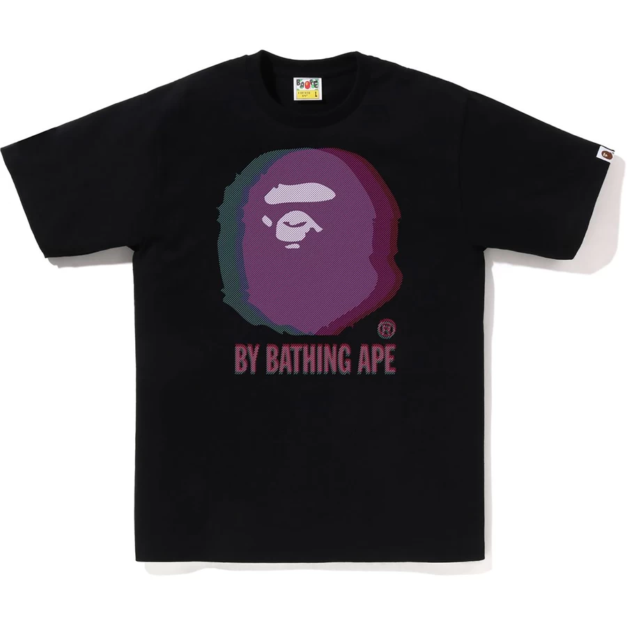 Bape GLITCH ART BY BATHING TEE MENS