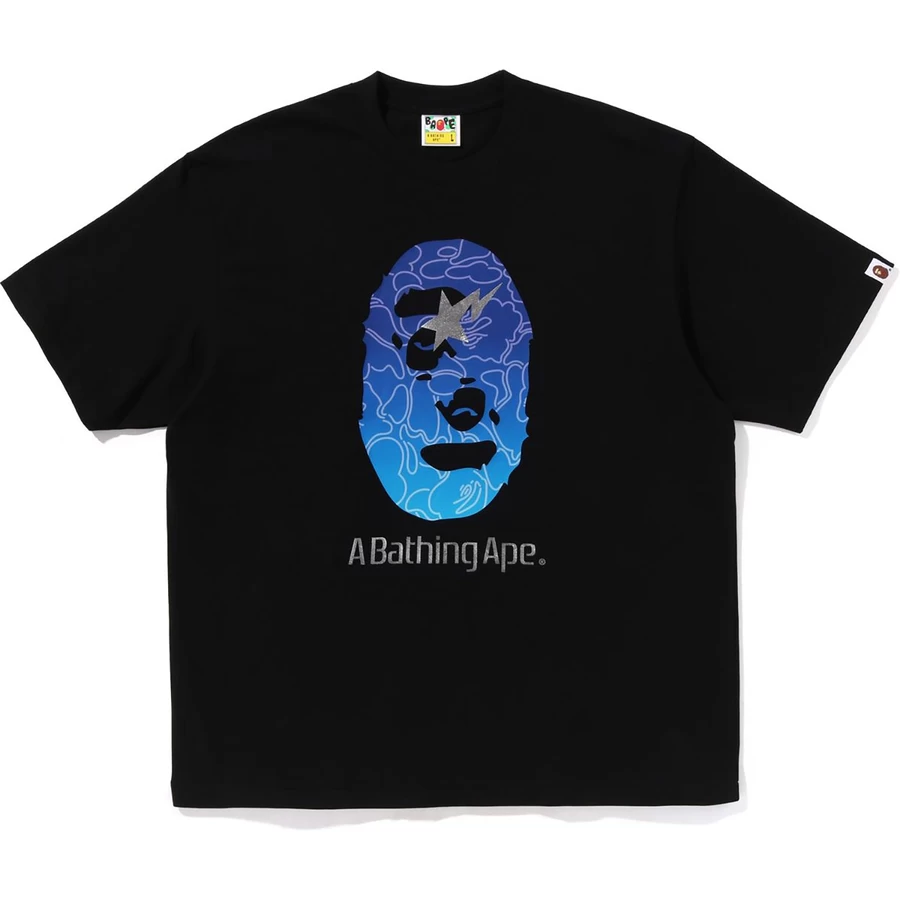 Bape Line Camo Ape Hode Avslappet Passform T-skjorte Herre