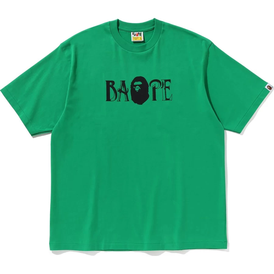 Bape Screen Print Logo Relaxed Fit Tee Herre