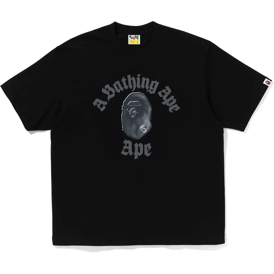 Bape Gothic College Avslappet Passform T-skjorte Herre