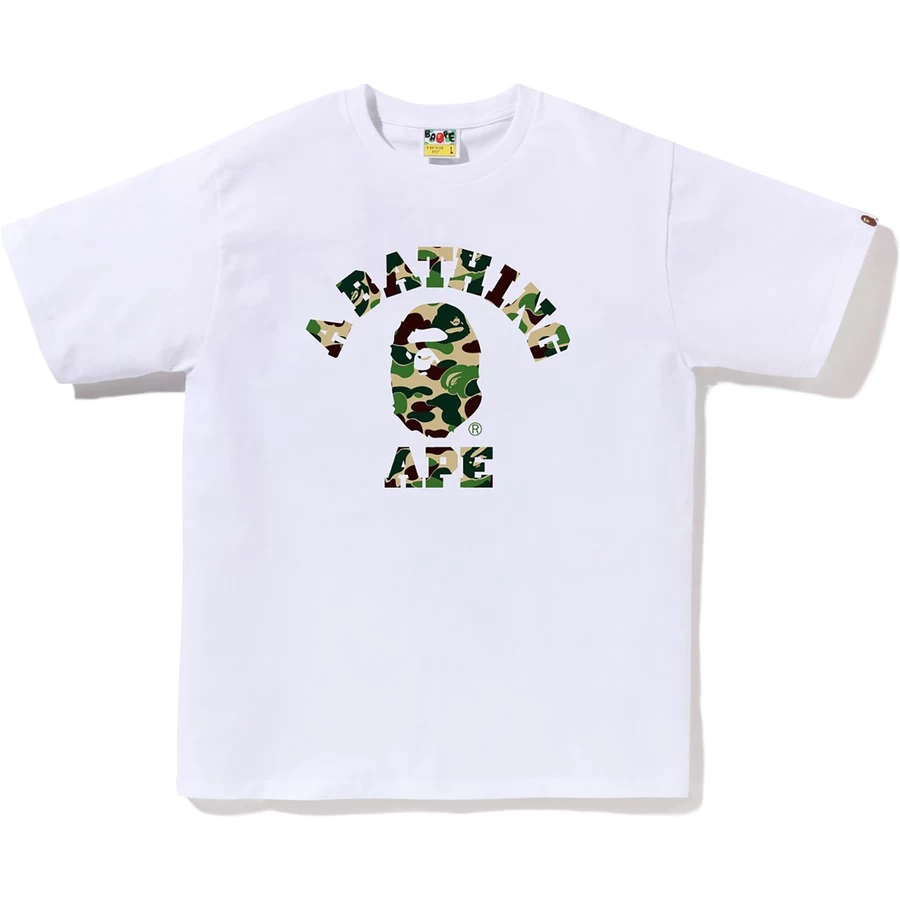 Bape ABC CAMO COLLEGE TEE MENS