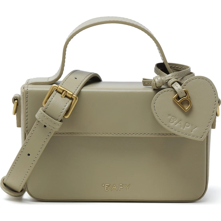 Bape BAPY LEATHER BOX CROSSBODY BAG LADIES