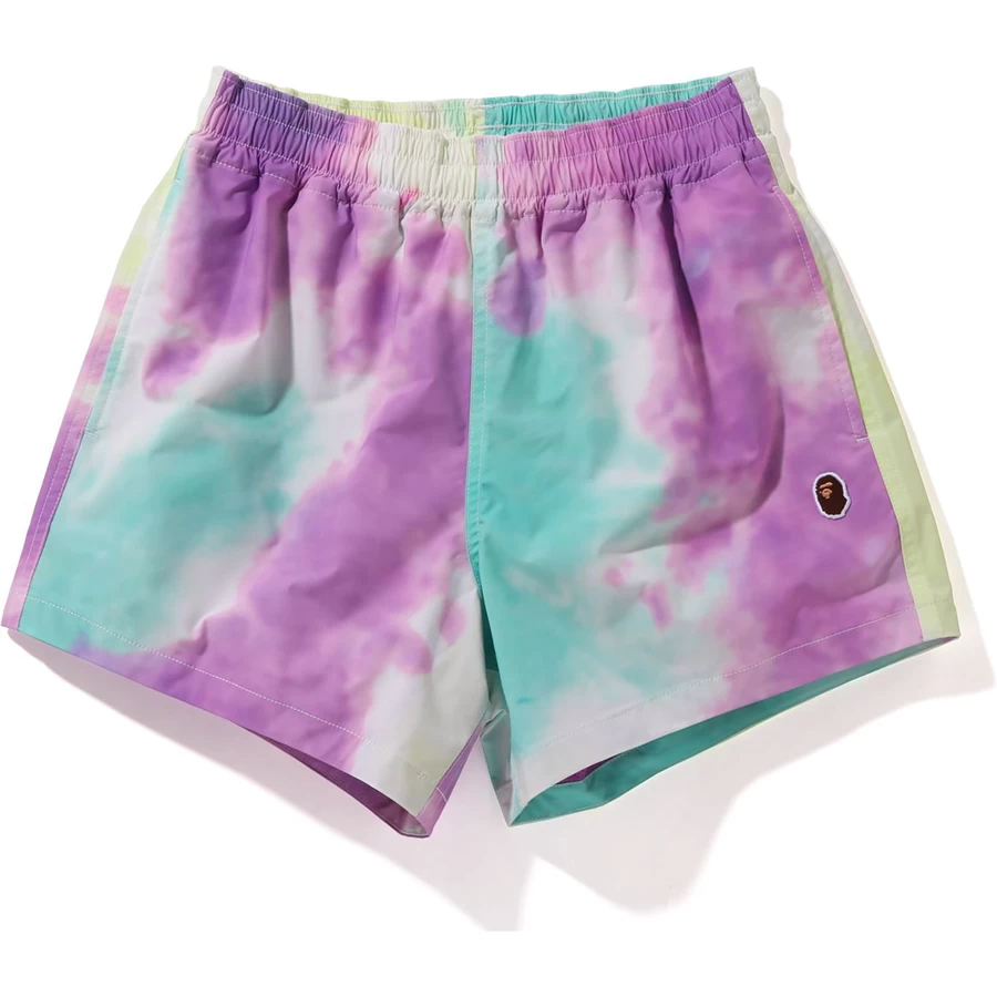 Bape ONE POINT TIE DYE SHORTS LADIES