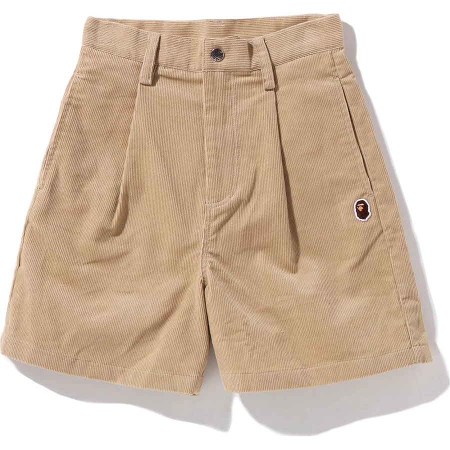 Bape ONE POINT CORDUROY SHORTS LADIES