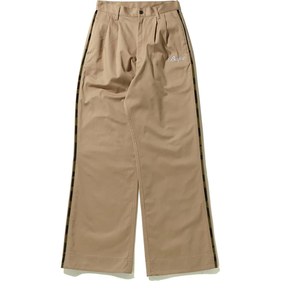 Bape 1. Camo Piping 2tuck Bred Chino Damer