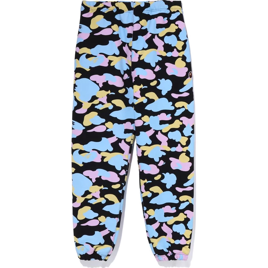 Bape NEW MULTI CAMO OVERSIZED SWEAT PANTS LADIES