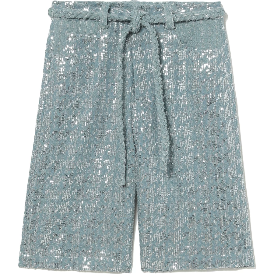Bape Bapy Blizgučiai Džinsiniai Culotte Moteriški