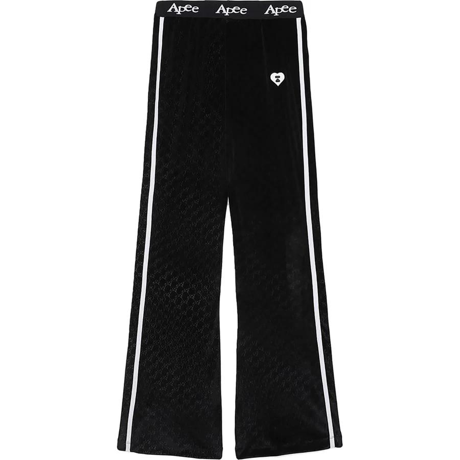 Bape PATTERN FLEECE FLARED PANTS LADIES