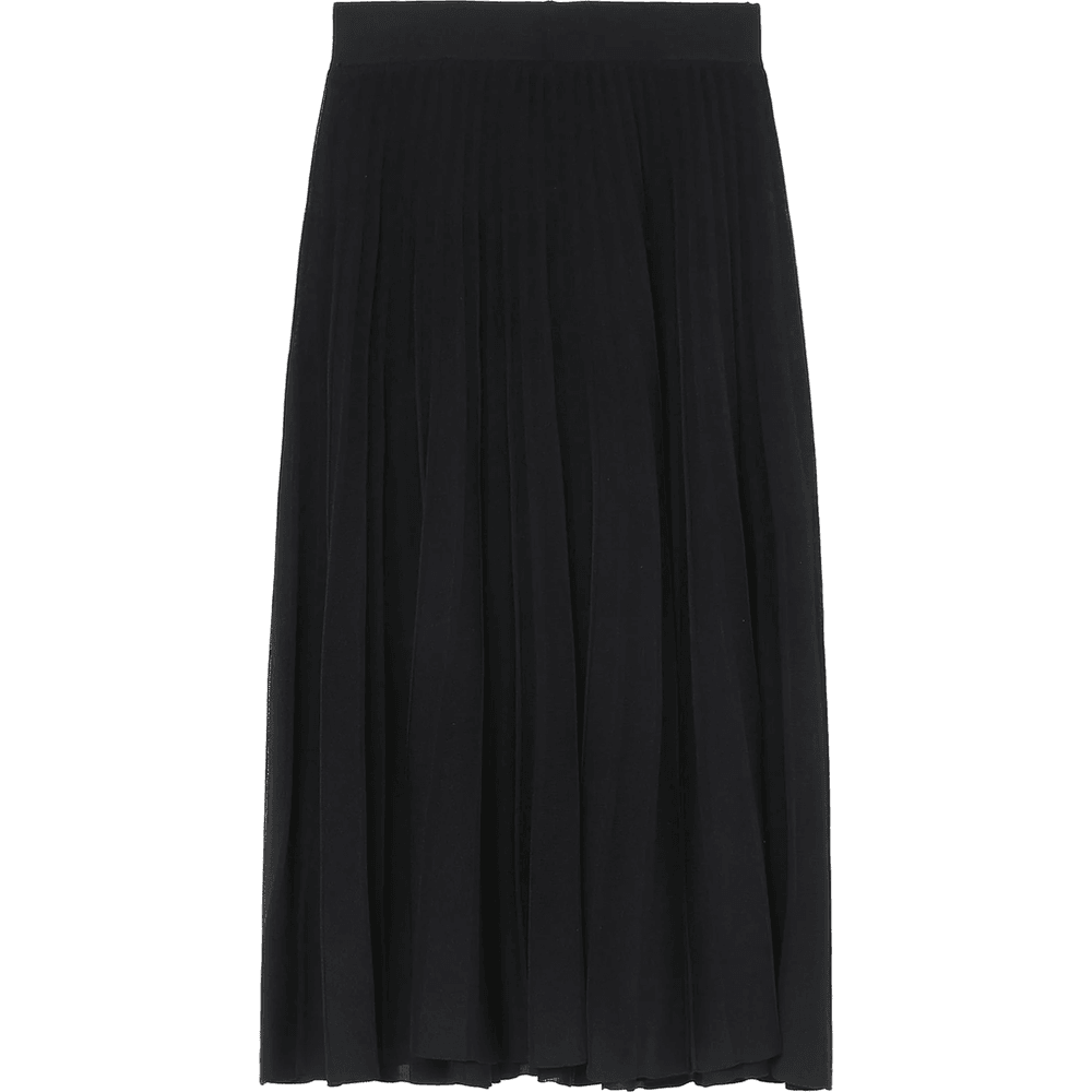Bape BAPY PLEATED KNIT SKIRT LADIES Black
