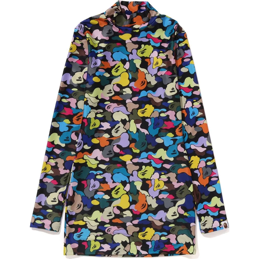 Bape MULTI CAMO TURTLE NECK ONEPIECE LADIES