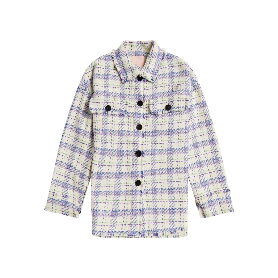Bape BAPY TARTAN SHIRT JACKET LADIES
