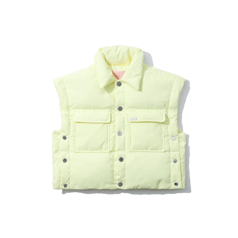 Bape BAPY FLORAL BROOCH VEST DOWN JACKET LADIES