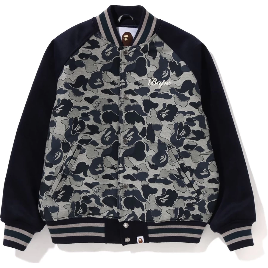 Bape COOKIE CAMO 2 VARSITY JACKET LADIES