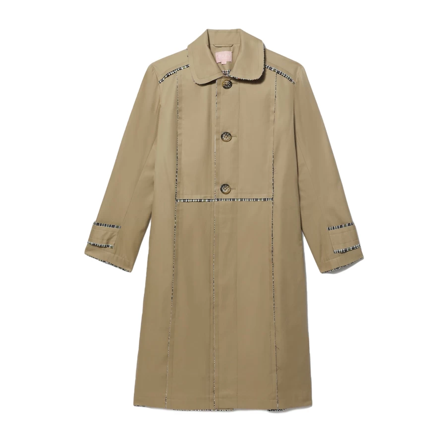 Bape BAPY CHECK EDGES TRENCH LADIES