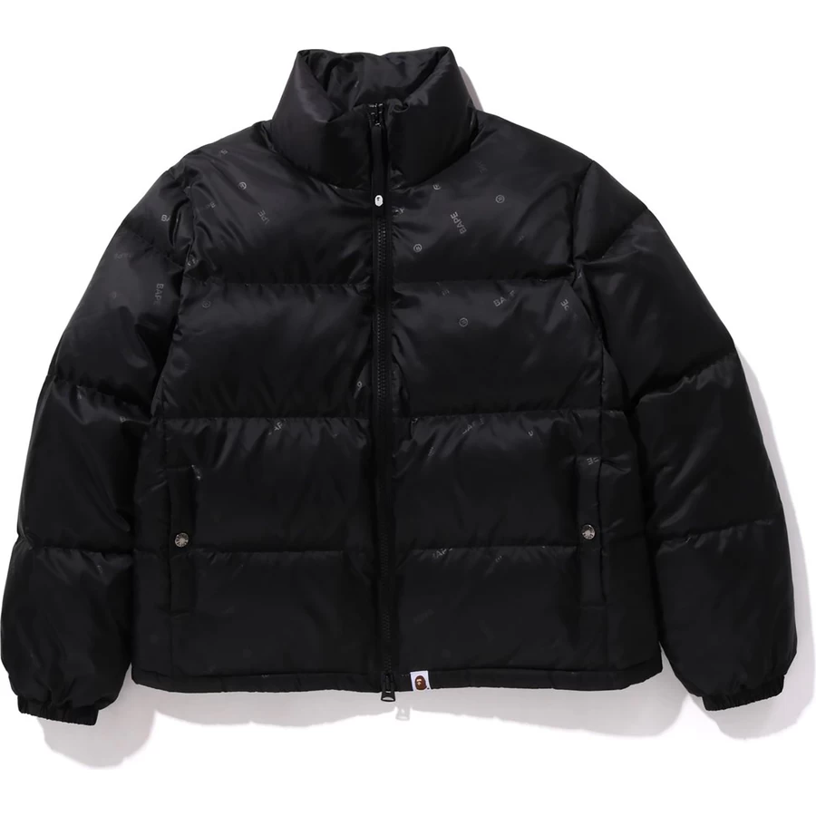 Bape BAPE LOGO PATTERN DOWN JACKET LADIES