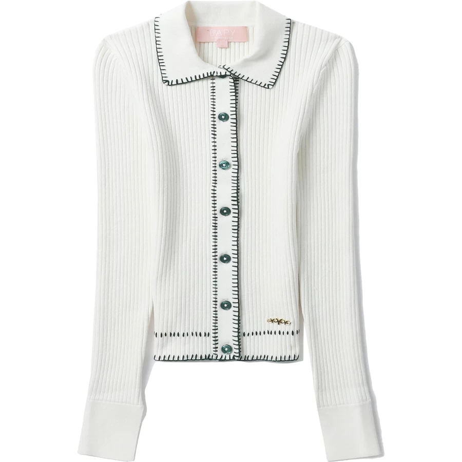 Bape BAPY RIBBED CARDIGAN LADIES