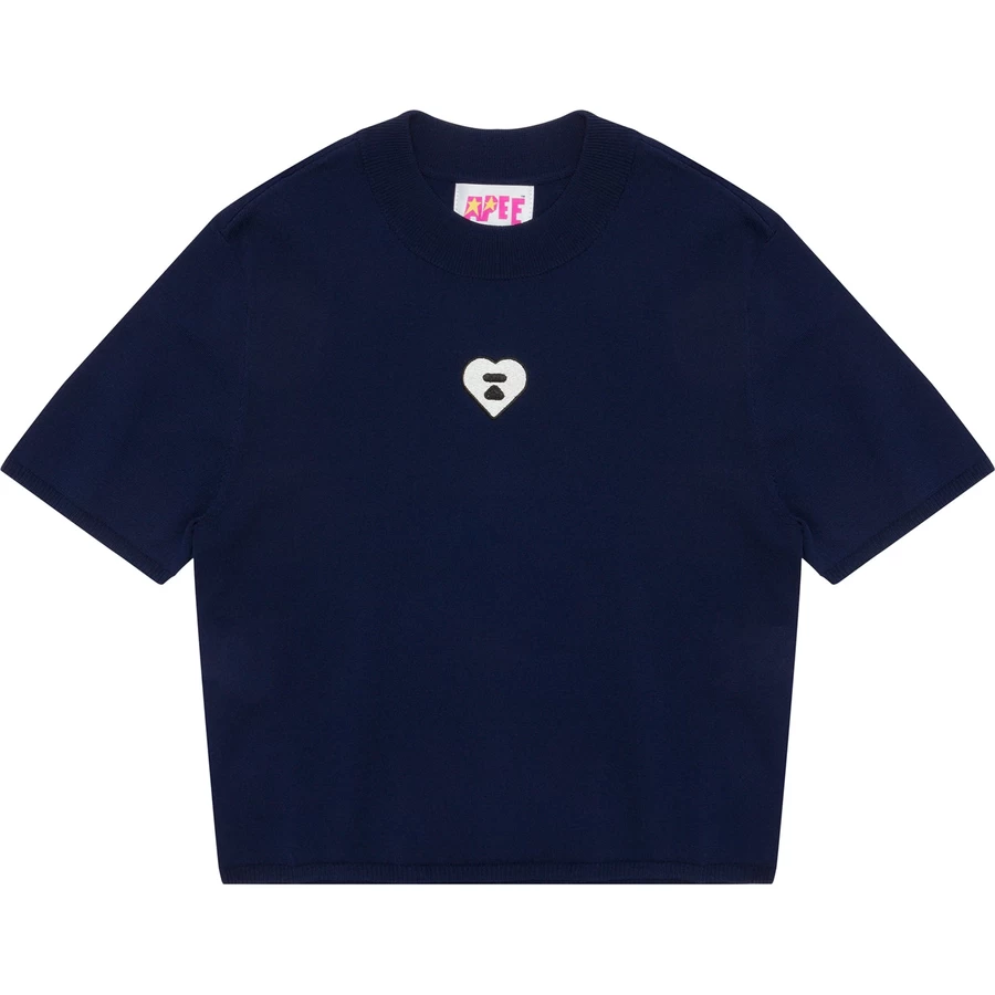 Bape APEE TURTLENECK SHORT SLEEVES KNIT TOP LADIES