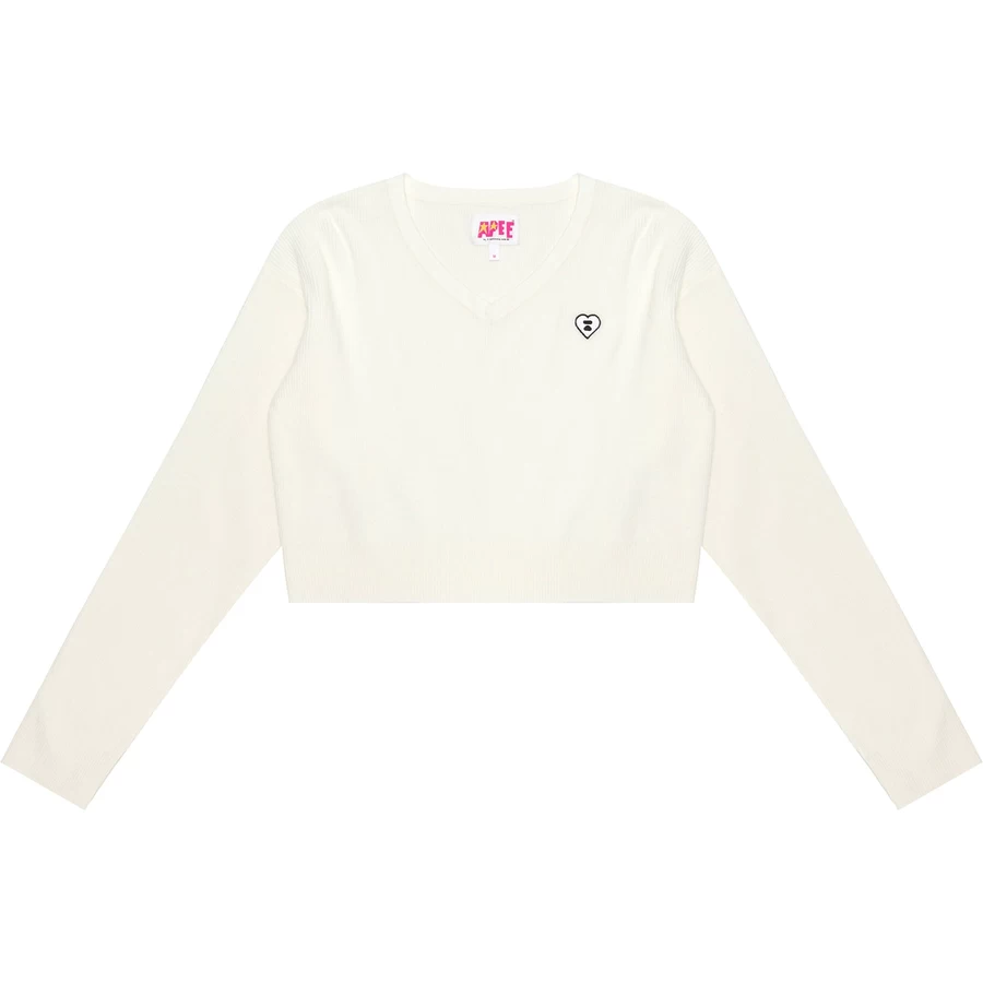 Bape APEE V NECK KNIT TOP LADIES