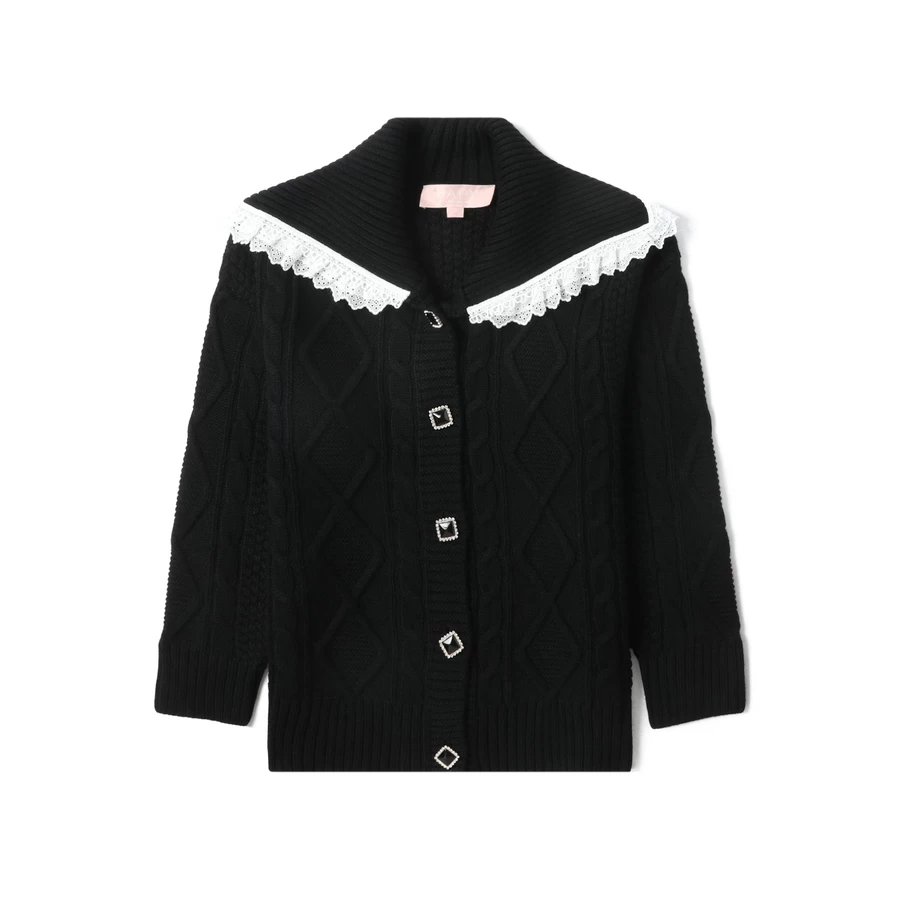 Bape Bapy Cardigan A Trecce Da Donna