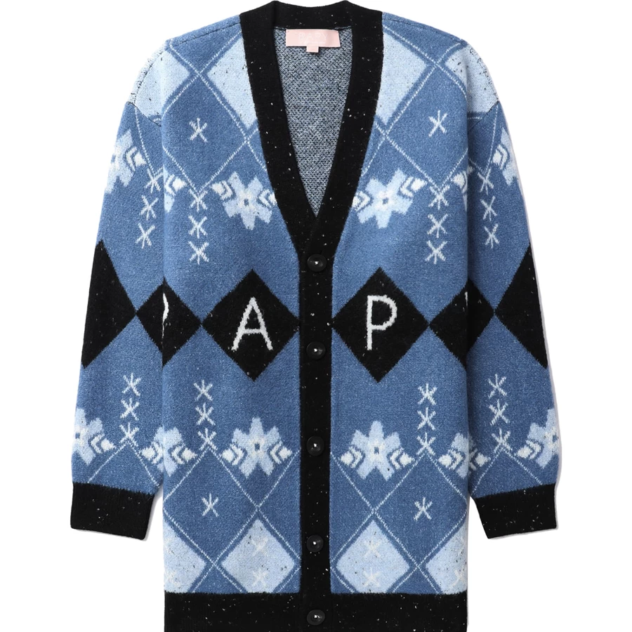 Bape Bapy Cardigan A Quadri Da Donna