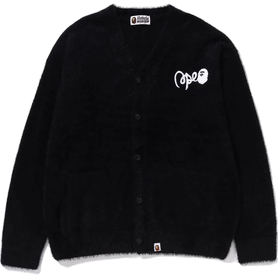 Bape BAPE SHAGGY KNIT CARDIGAN LADIES