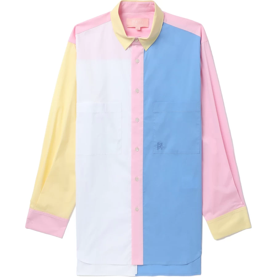 Bape BAPY COLOR BLOCK SHIRT LADIES