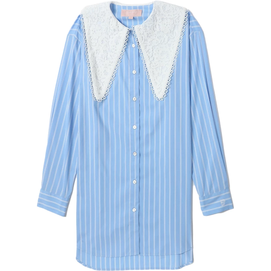 Bape BAPY STRIPES SHIRTDRESS LADIES