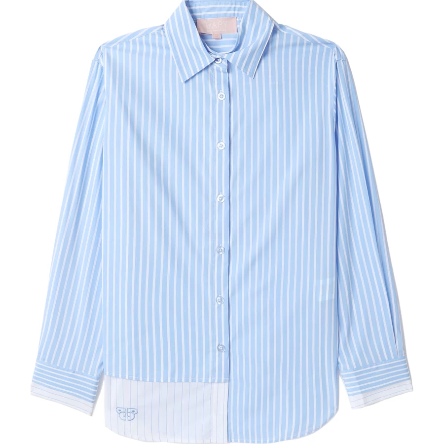 Bape BAPY BLUE STRIPES SHIRT LADIES
