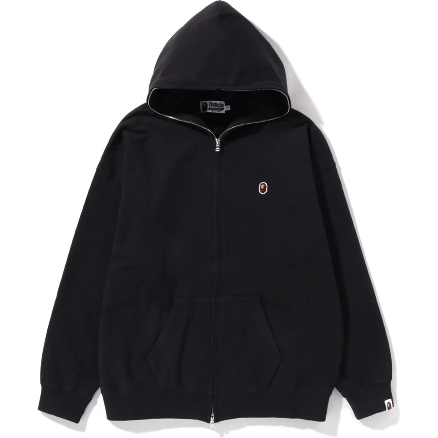 Bape CRYSTAL BY BATHING OVERDYED OVERSIZED FULL ZIP HOODIE LADIES