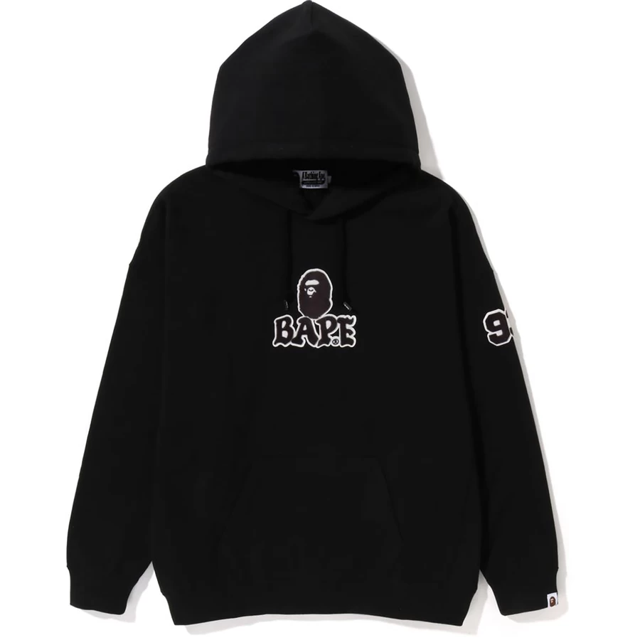 Bape BAPE PATCHED OVERSIZED PULLOVER HOODIE LADIES