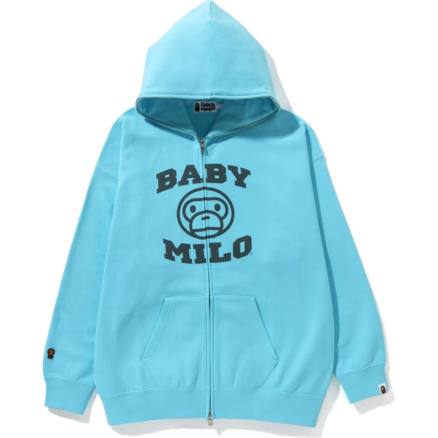 Bape BABY MILO OVERSIZED FULL ZIP HOODIE LADIES