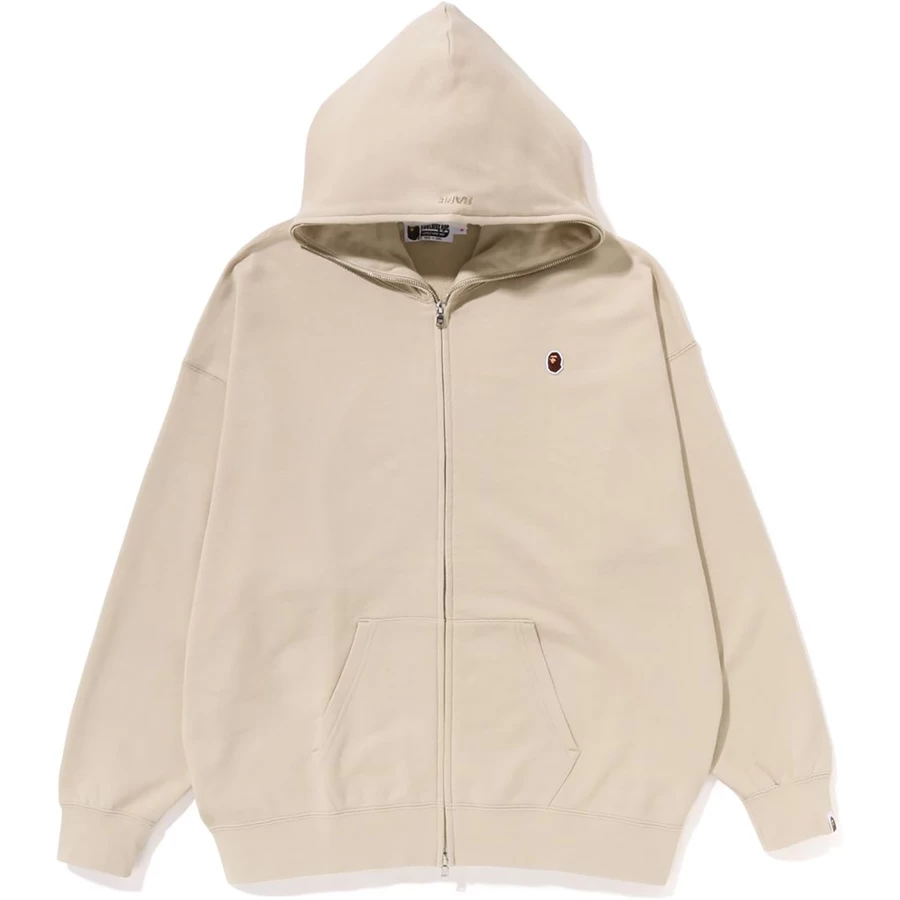 Bape APE HEAD ONE POINT OVERSIZED FULL ZIP HOODIE LADIES