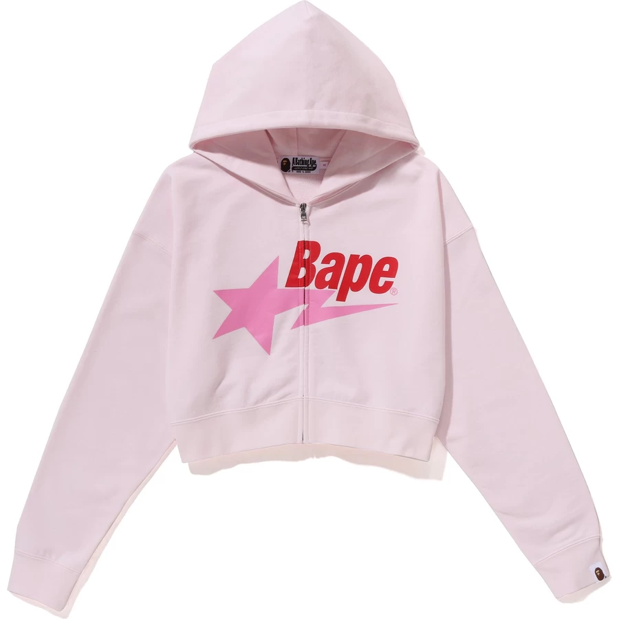 Bape BAPE STA CROPPED ZIP HOODIE LADIES
