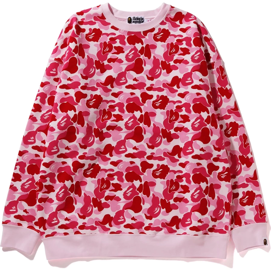 Bape ABC CAMO CREWNECK RELAXED FIT LADIES