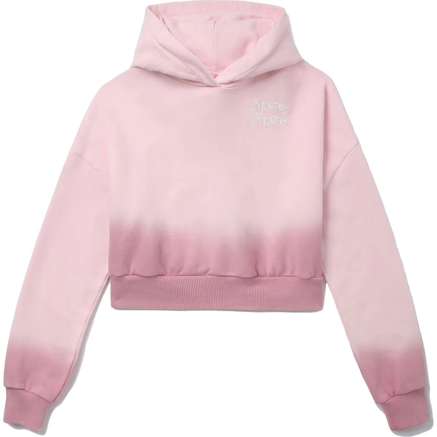 Bape APEE DIP DYE CROPPED HOODIE LADIES