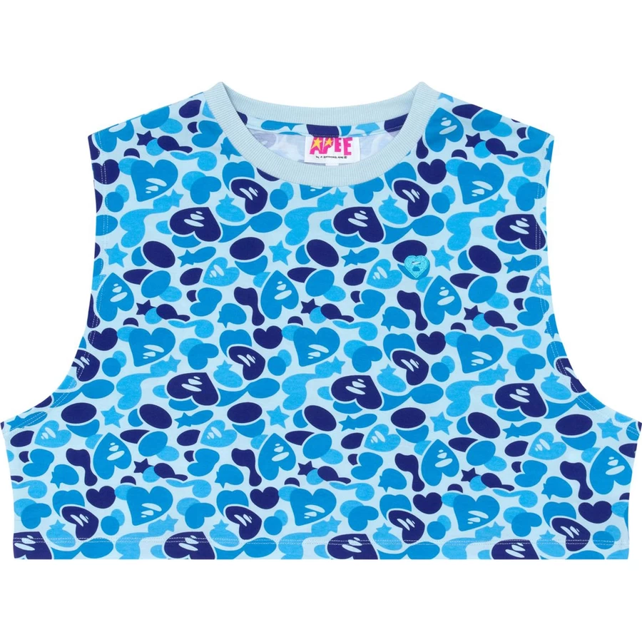 Bape APEE PRINTED CROPPED VEST LADIES
