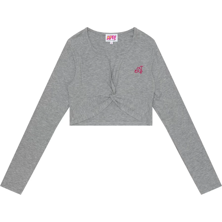 Bape APEE TWIST-FRONT CROPPED TOP LADIES