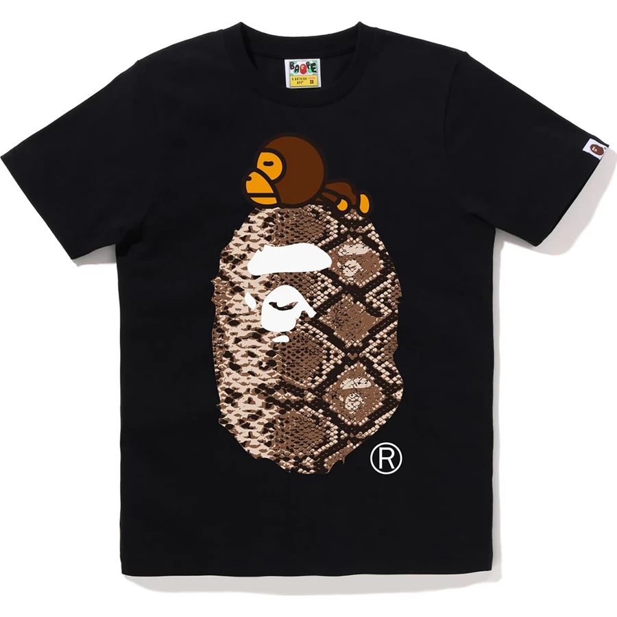 Bape BAPE SNAKE MILO ON BIG APE TEE LADIES
