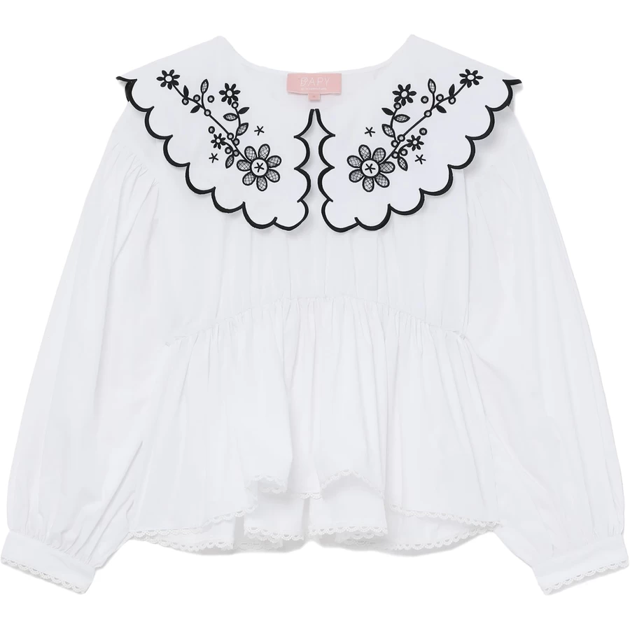 Bape BAPY LACE COLLAR TOP LADIES