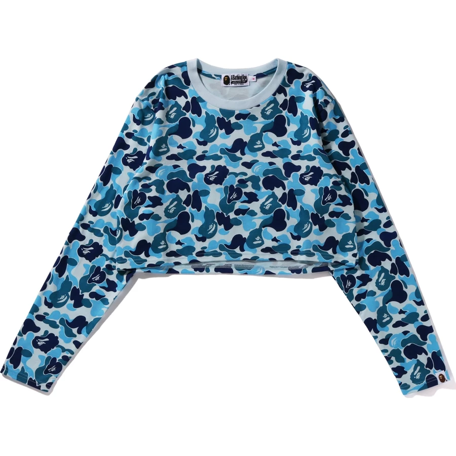 Bape ABC CAMO CROPPED L/S TEE LADIES